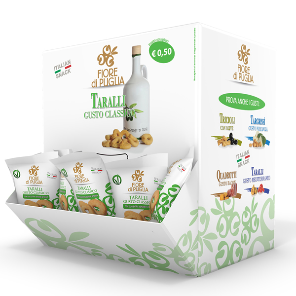 Espositore gusto classico Fiore di Puglia taralli