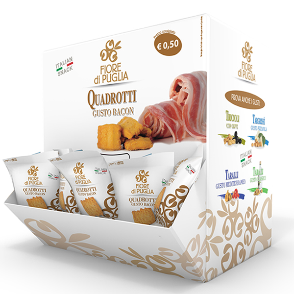 Espositore quadrotti al bacon